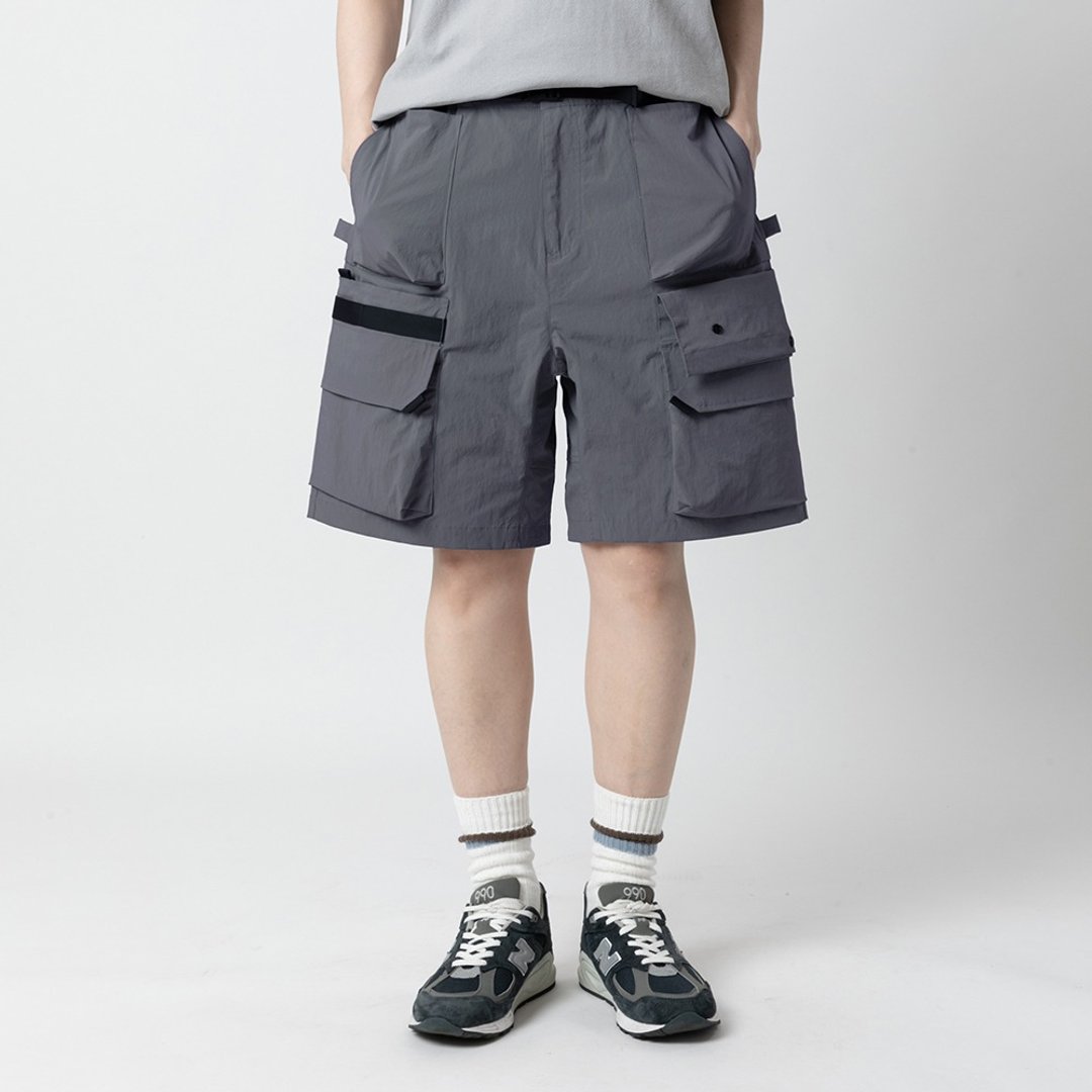 立体口袋 廓形宽松 轻防水 速干短裤 3D-Pocket Utility Shorts - 男士短裤 - 尼龙 