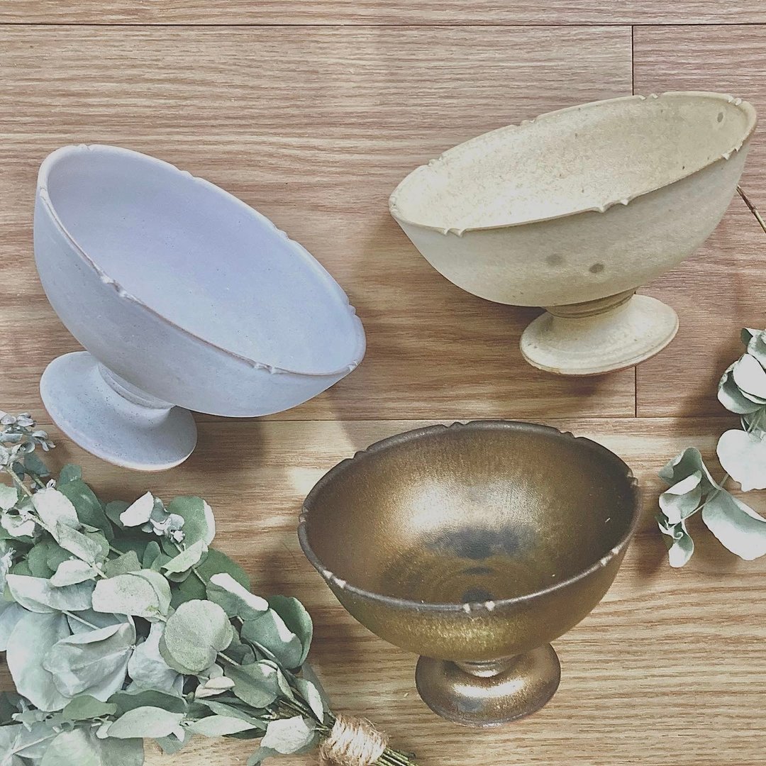 Dessert cup - 盘子/餐盘/盘架 - 陶 金色