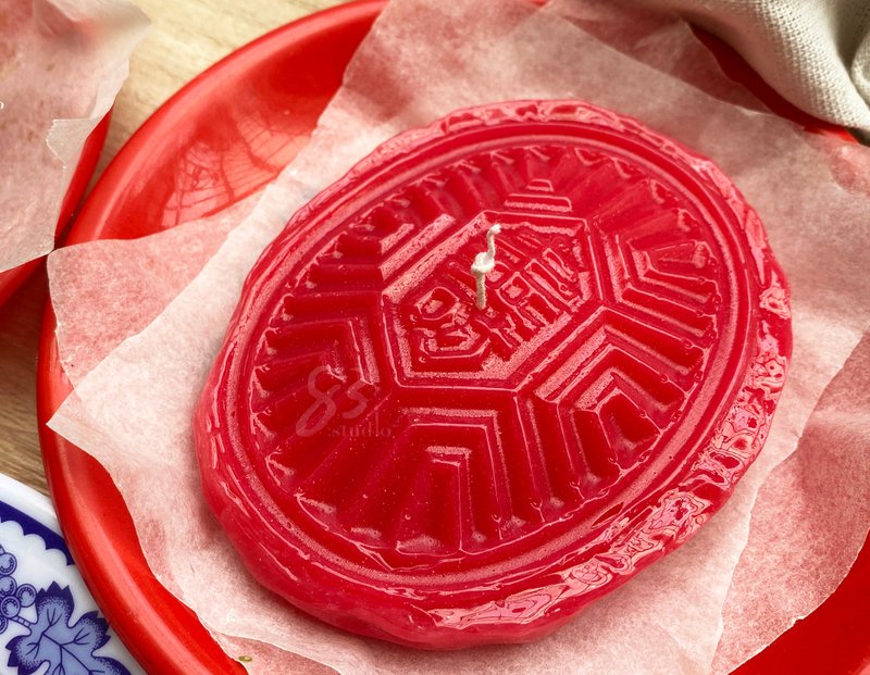 仿真食物蜡烛红龟粿蜡烛 - 蜡烛/烛台 - 蜡 