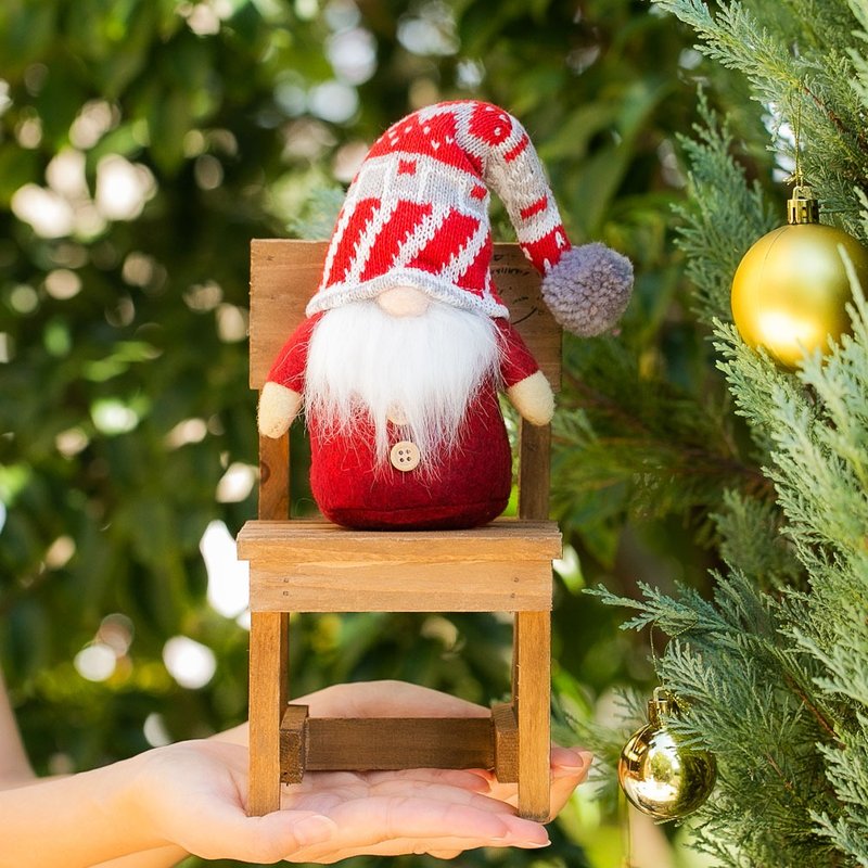 Debari Tomte 圣诞节斯堪的纳维亚童话圣诞老人时尚室内圣诞装饰品房间特色装饰蒙古包 Tomte xwa02-gyb - 摆饰 - 其他材质 红色