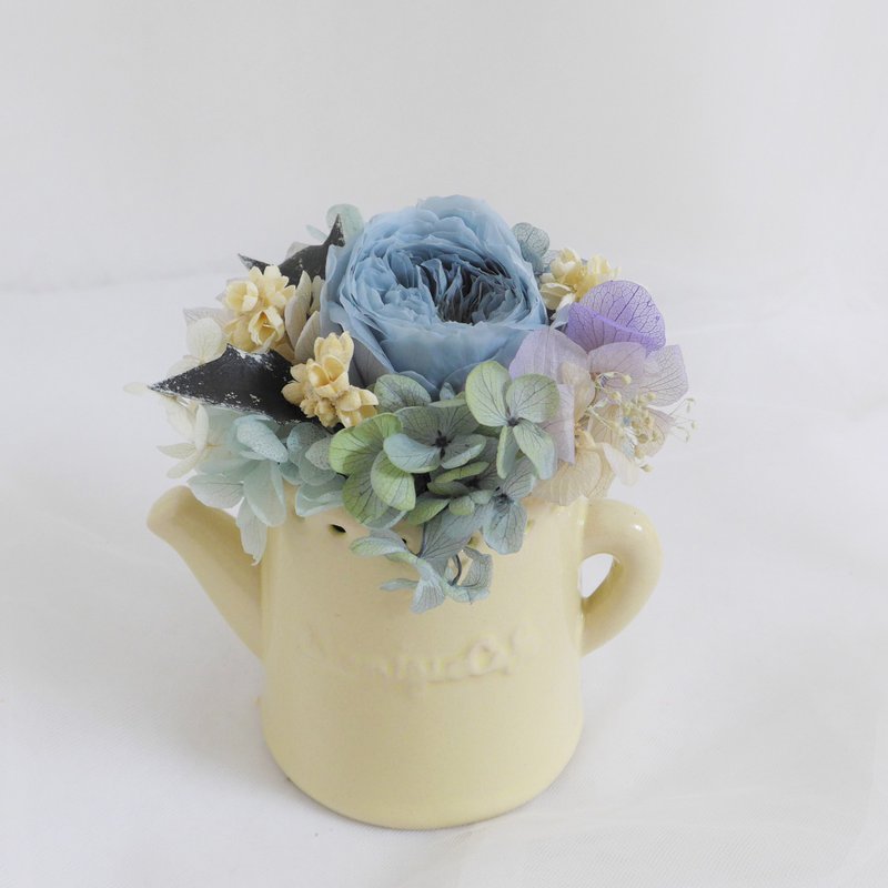 灰雾蓝不凋小盆花 结婚捧花毕业谢师礼物生日毕业礼物七夕情人节 - 干燥花/捧花 - 植物．花 蓝色