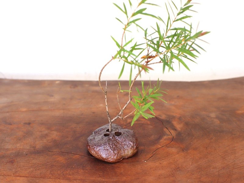 花插（小）ta-040 - 花瓶/陶器 - 陶 咖啡色