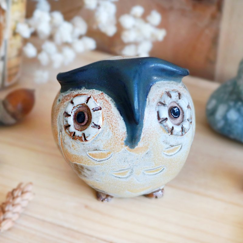 新猫头鹰 - 3 - 摆饰 - 陶 