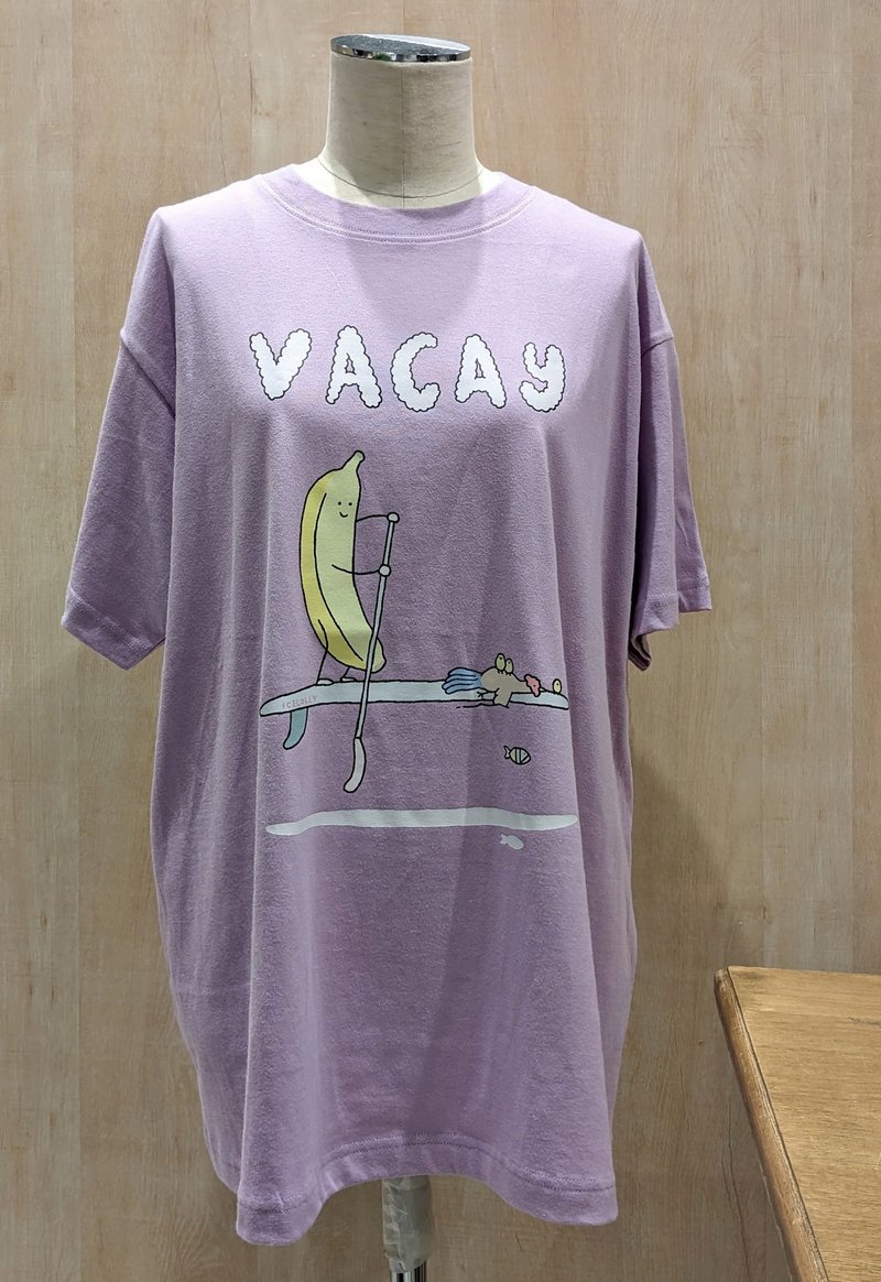 有机棉 T 恤 VACAY - 女装 T 恤 - 棉．麻 紫色