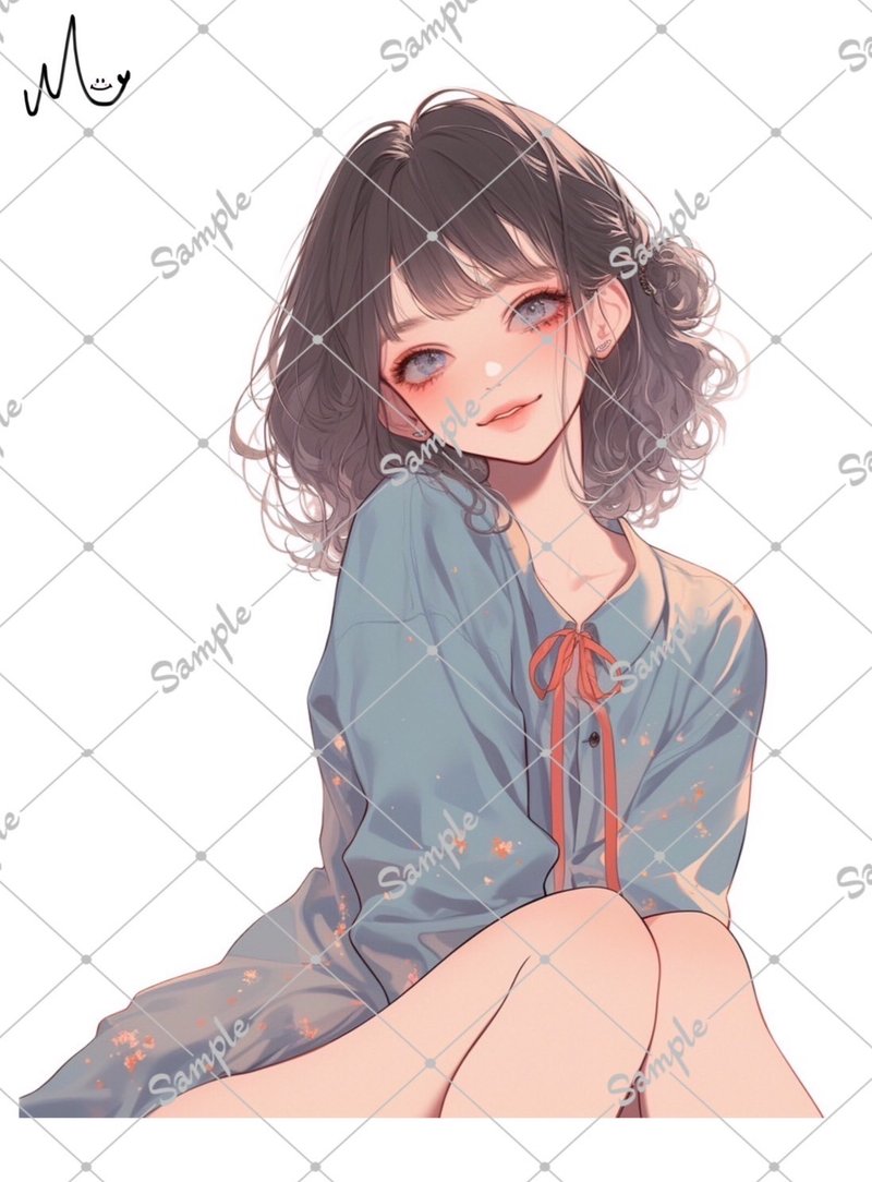 原创人物插画贴纸 - 贴纸 - 纸 