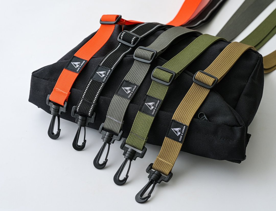 【Soar&Arrow】 2.5~3.8cm可拆卸式背带 长度可调 旋转扣具 后磅 - 其他 - 尼龙 多色