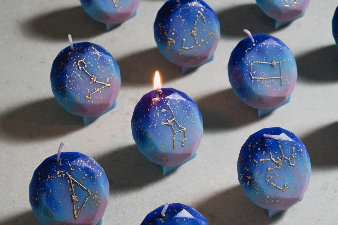 迷幻星辰 • 绚彩星座蛋糕蜡烛 - 蜡烛/烛台 - 蜡 多色