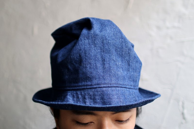 Omake Omabow Myself Hat 丹寕 - 帽子 - 棉．麻 蓝色