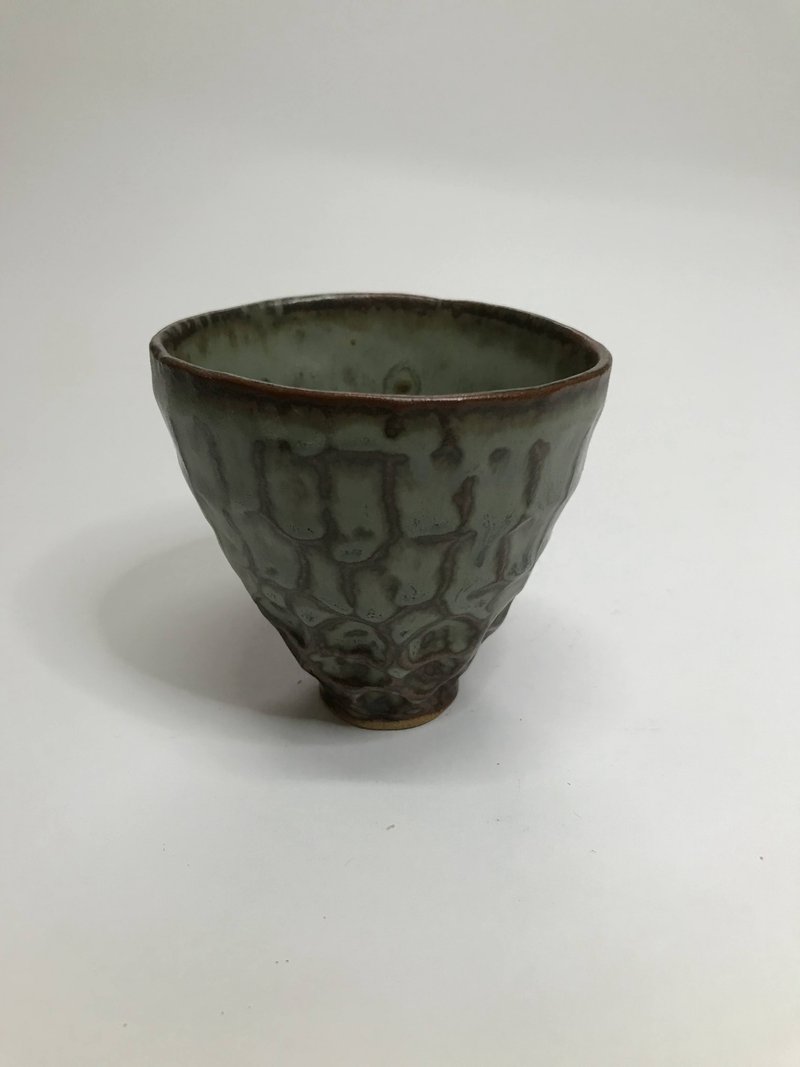 曾永鸿  灰釉刀削杯 - 茶具/茶杯 - 陶 