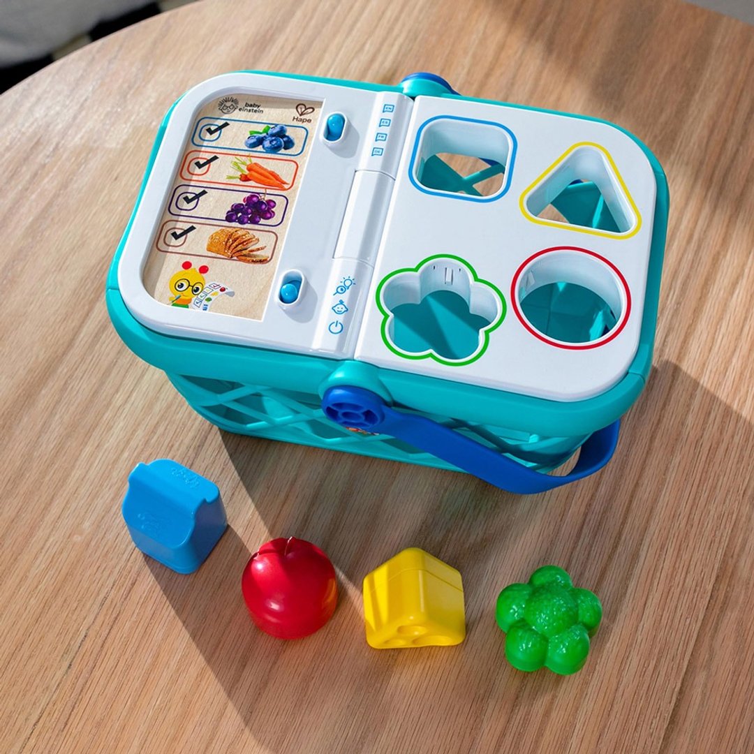 【礼物】德国Hape Baby Einstein 形状分类购物篮 - 玩具/玩偶 - 树脂 多色