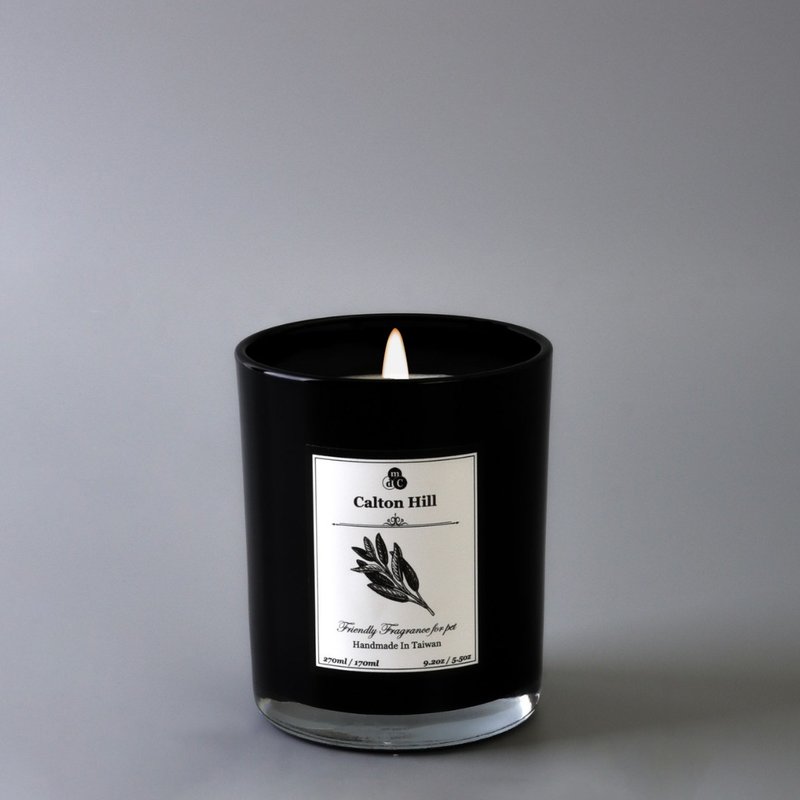 天然精油-宠物友善香氛蜡烛-Calton Hill (沉稳焦糖木质调) - 蜡烛/烛台 - 玻璃 多色