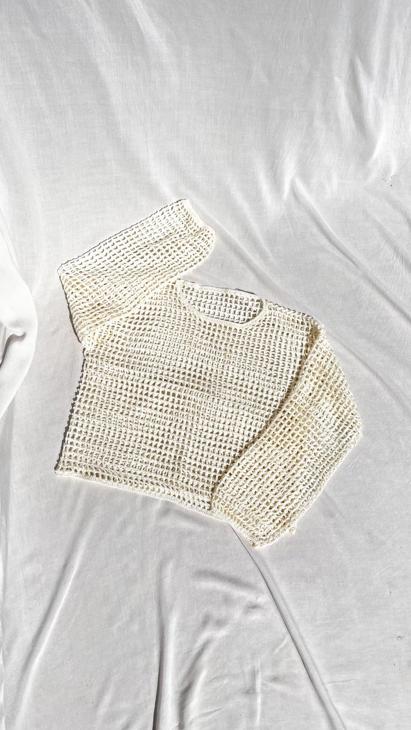 长袖上衣, 针织衫, 钩针编织, 缕空罩衫, 手工制作 - 女装上衣 - 其他材质 多色