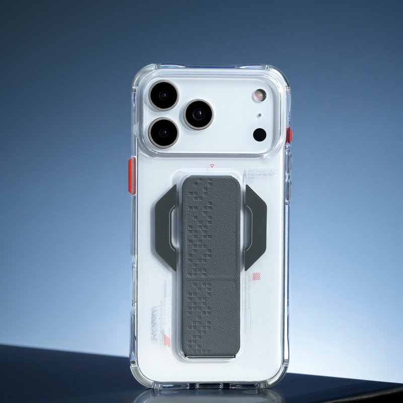 SKINARMA Haxa 黑色巨墙磁吸支架防摔手机壳 iPhone 17系列 - 手机壳/手机套 - 其他材质 透明