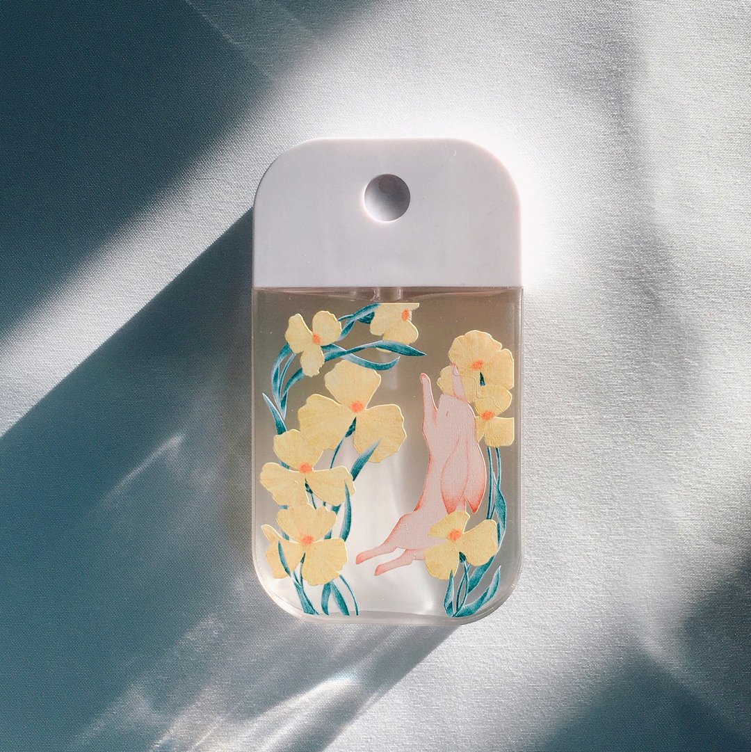 【定制礼物】双面印花喷雾瓶 / SWING / 可定制 - 收纳用品 - 塑料 黄色