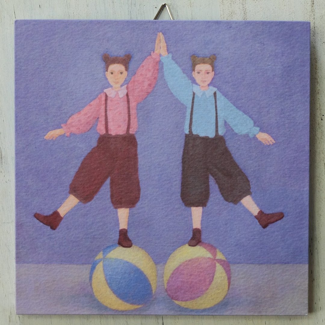 Art panel No.73 / Are you comfortable with the same? - 海报/装饰画/版画 - 纸 多色