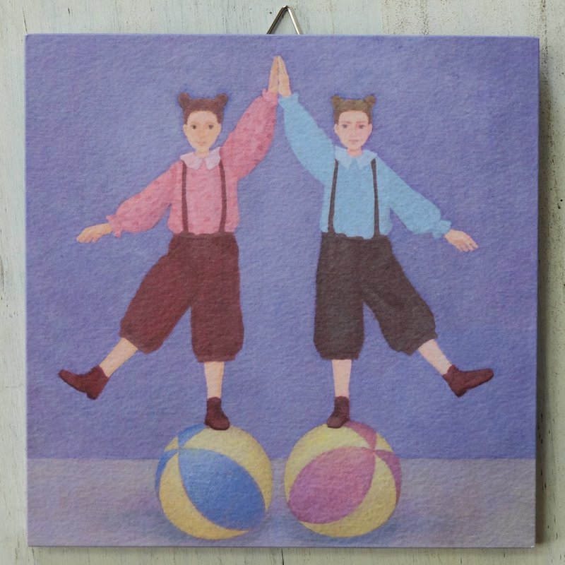 Art panel No.73 / Are you comfortable with the same? - 海报/装饰画/版画 - 纸 多色