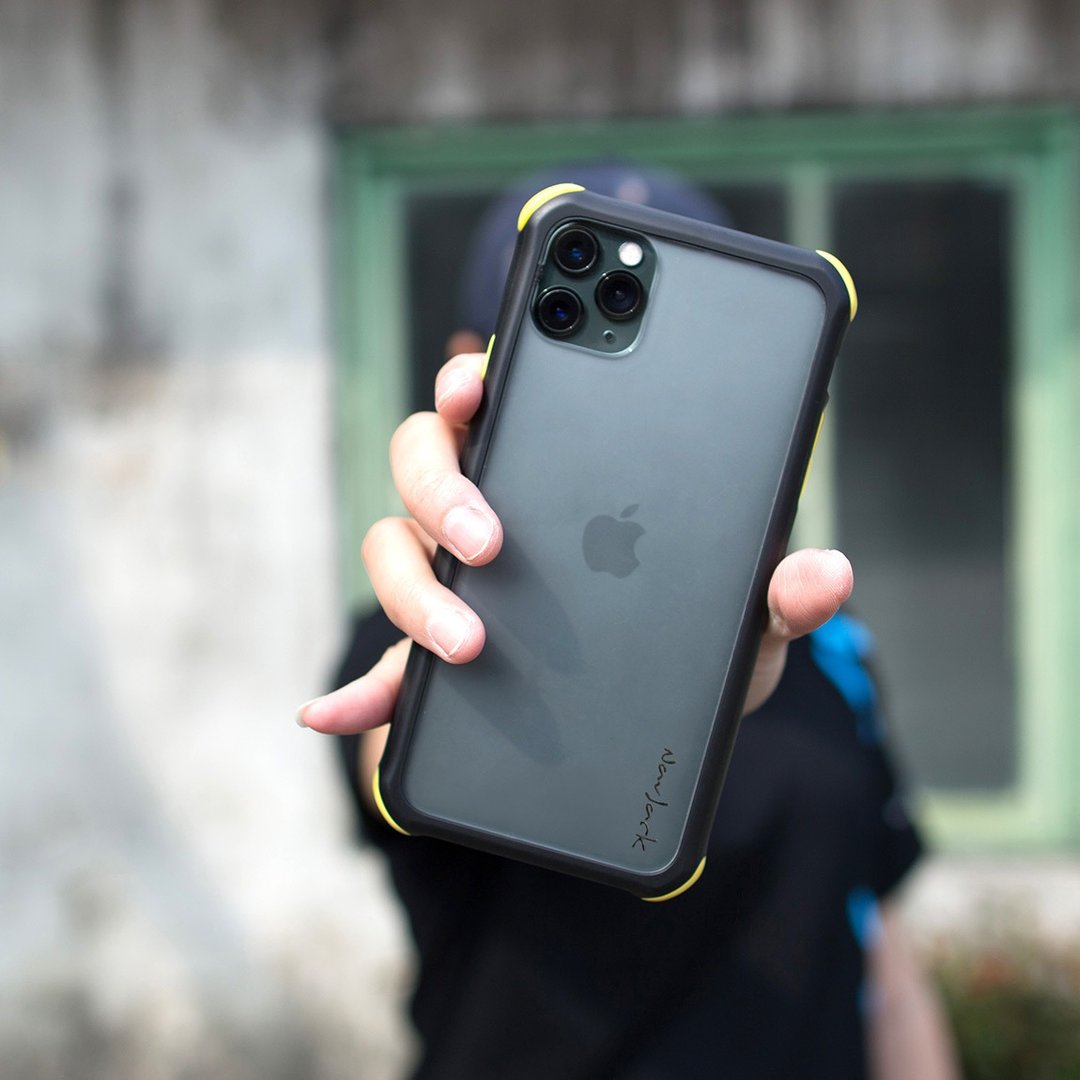 NavJack│ iPhone 11 Pro Max (6.5寸) 双重堡垒抗摔吸震保护壳 - 手机壳/手机套 - 塑料 黄色