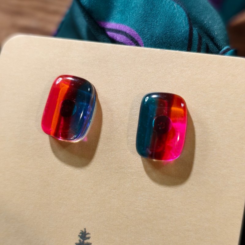 创意 设计 耳环 昭和色影 Showa Spectrum - 耳环/耳夹 - 其他材质 蓝色