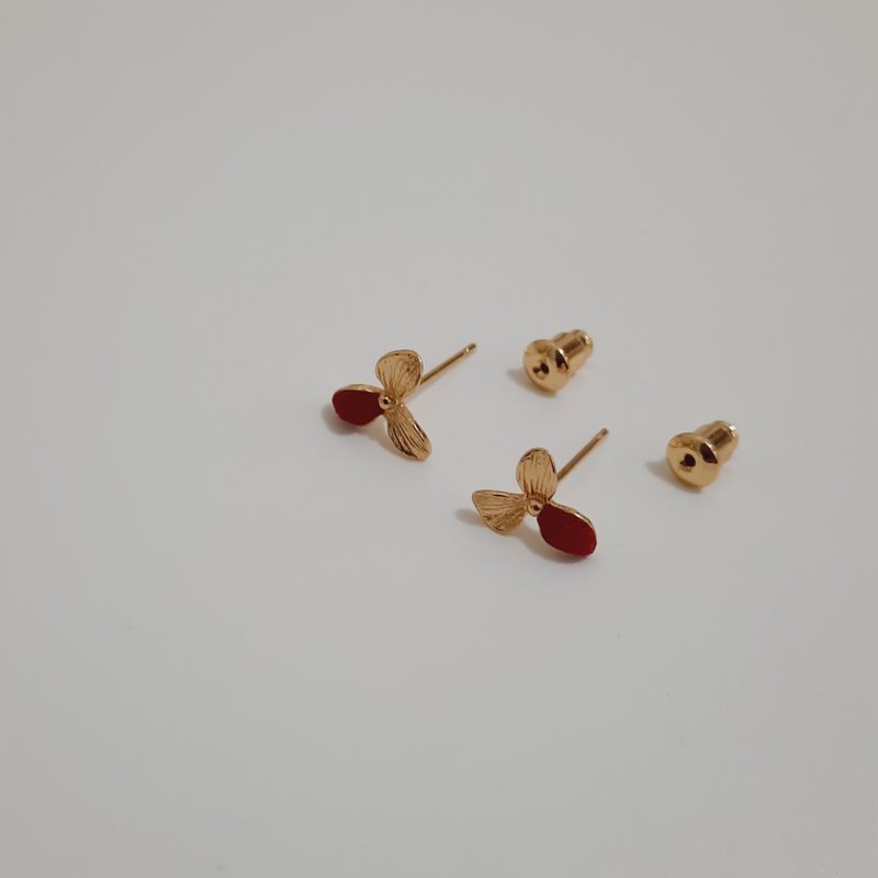 小花日常耳饰|设计师VitalitéJewelry | Alley独家永续珠宝 - 耳环/耳夹 - 其他金属 金色