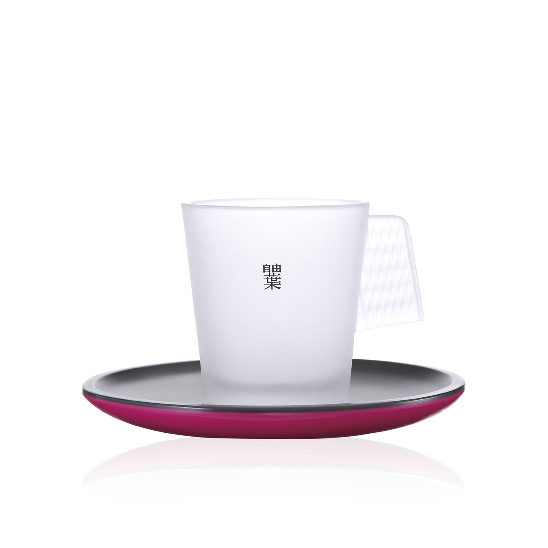 自由叶对杯 | 缤纷 | 质感城市杯组双入 - 茶具/茶杯 - 玻璃 粉红色