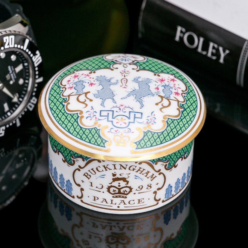 英国制Royal Collection白金汉宫1998骨瓷钻戒项链珠宝收纳首饰盒 - 摆饰 - 瓷 