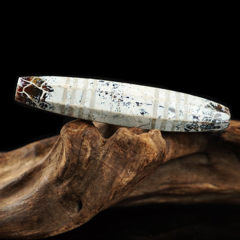 西亚8角珠体8线古珠(长7.44厘米.宽1.49厘米.崩口珠) - 其他 - 其他材质 