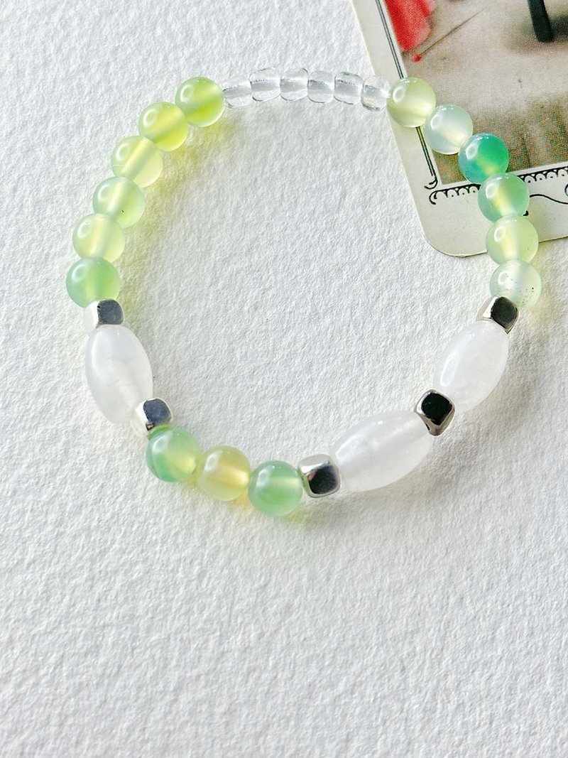 Meowflat轻珠宝 半宝石塔罗手链 弹力绳穿脱方便--X. 命运之轮 - 手链/手环 - 半宝石 多色