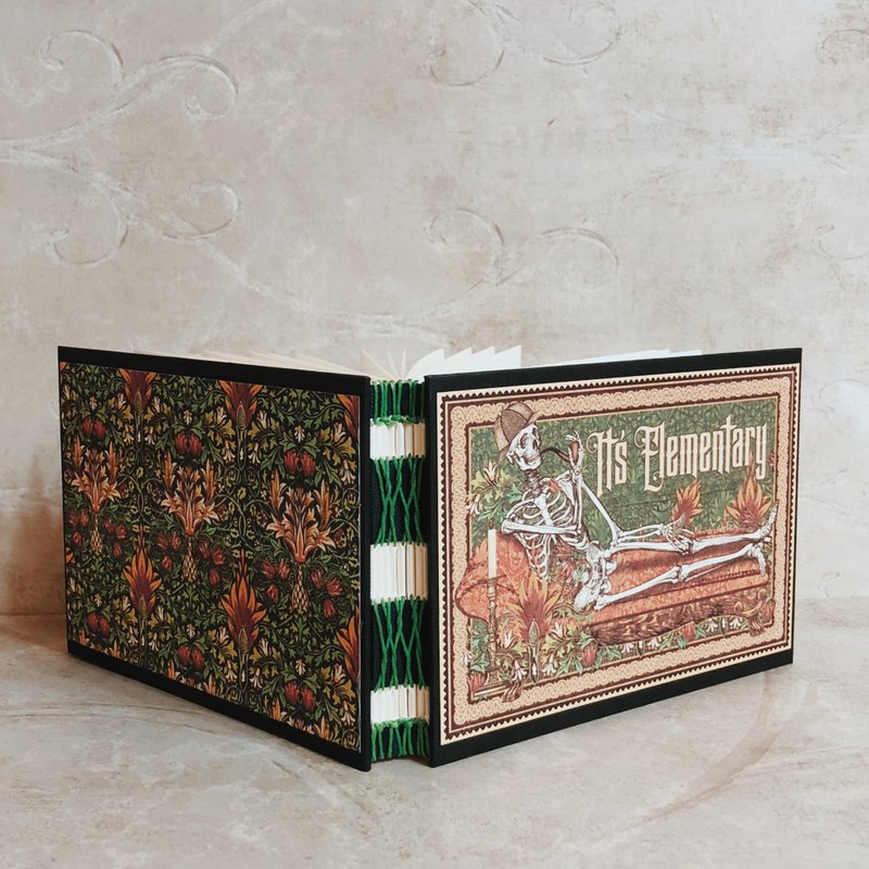 骷颅 法式手工书 - 笔记本/手帐 - 纸 