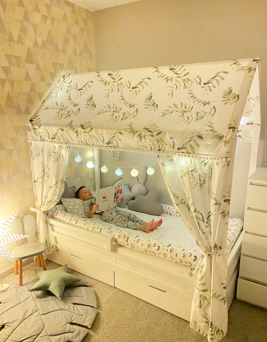 CANOPY for Montessori bed, canopy bed, montessori house,bed canopy, children pla - 婴儿床上用品 - 棉 