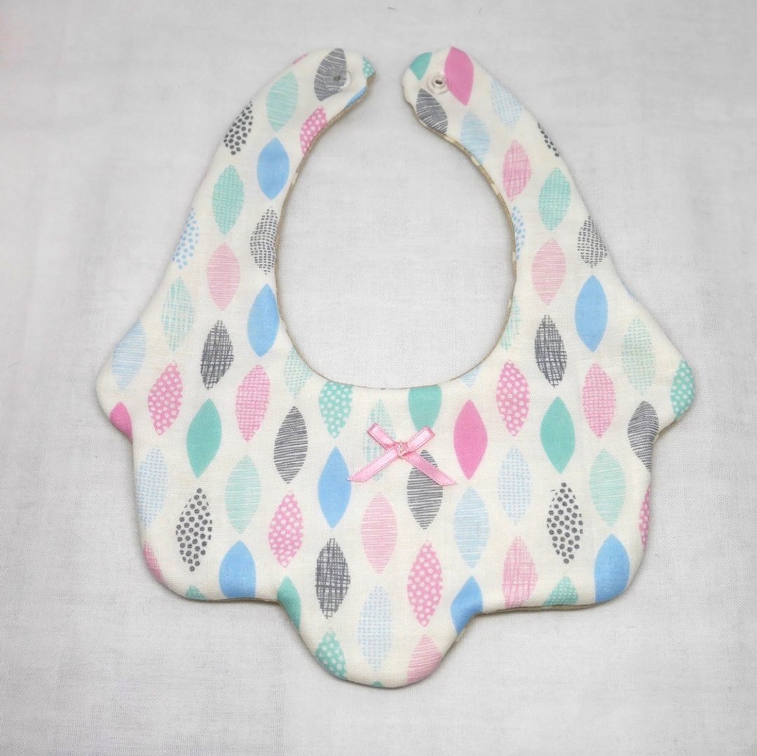 Japanese Handmade 8-layer-gauze Baby Bib - 围嘴/口水巾 - 棉 粉红色