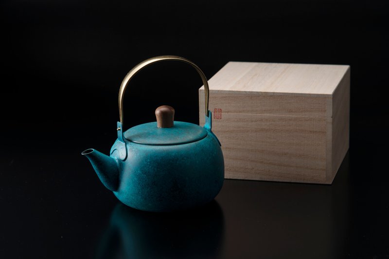 Japanese teapot - 茶具/茶杯 - 不锈钢 蓝色