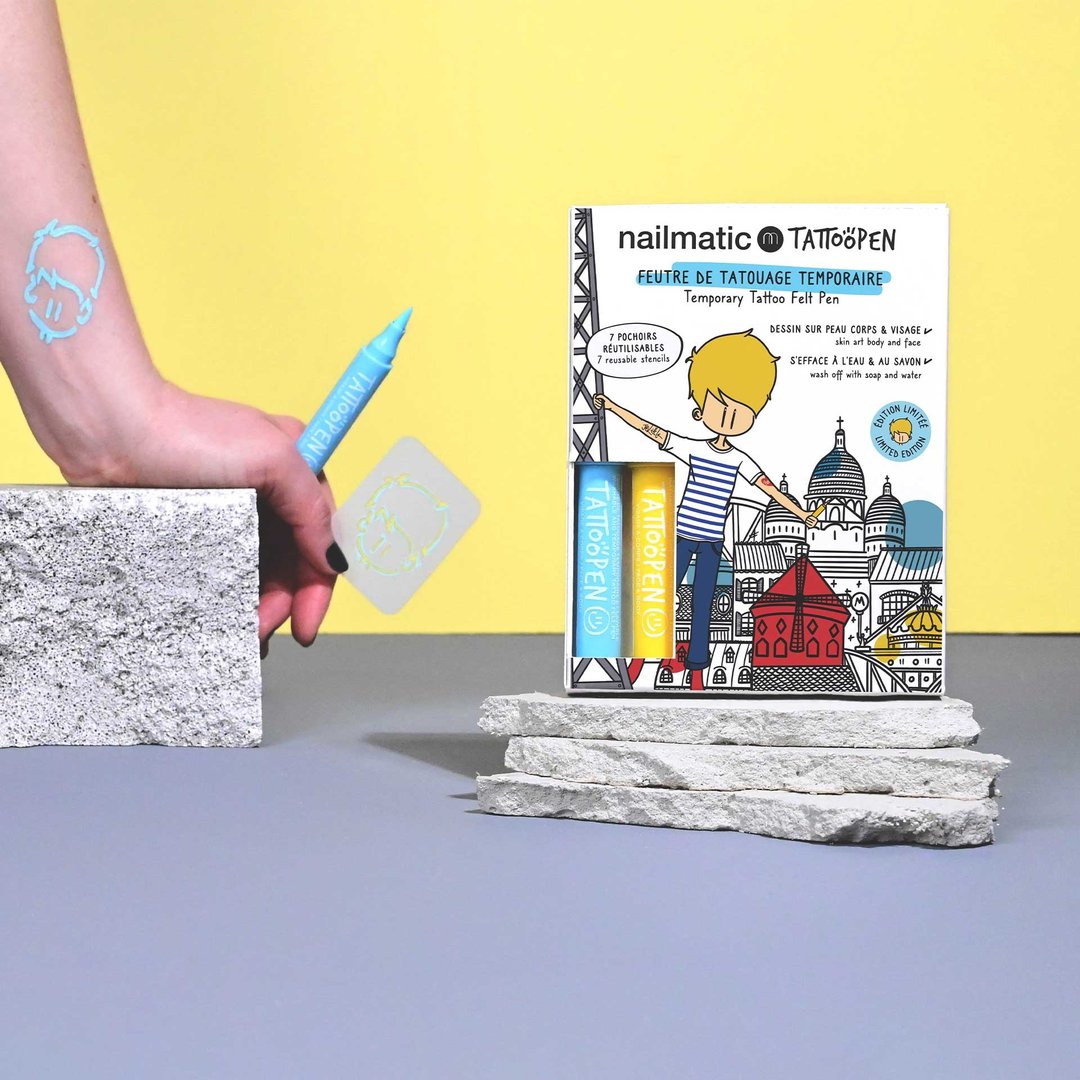 nailmatic TATTOO 限量版彩绘纹身笔两入组-小巴黎 - 玩具/玩偶 - 塑料 多色
