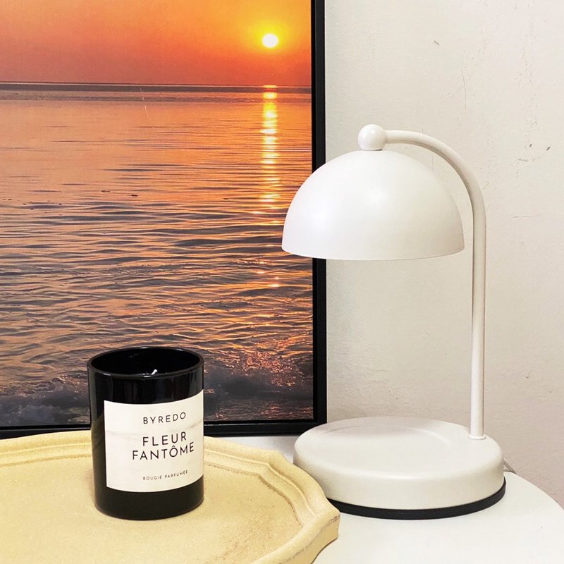 现代简约半圆罩融蜡灯 融烛灯 香氛蜡烛灯(白色) - 灯具/灯饰 - 其他金属 