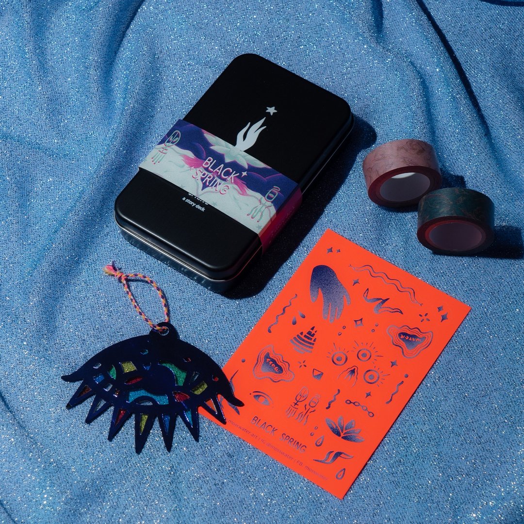 圣诞大福包。黑泉神谕卡&小物。Black Spring Christmas Gift Bag - 摆饰 - 纸 