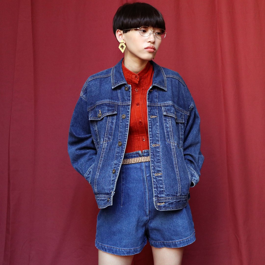 南瓜Vintage。古着牛仔外套 - 女装休闲/机能外套 - 其他材质 