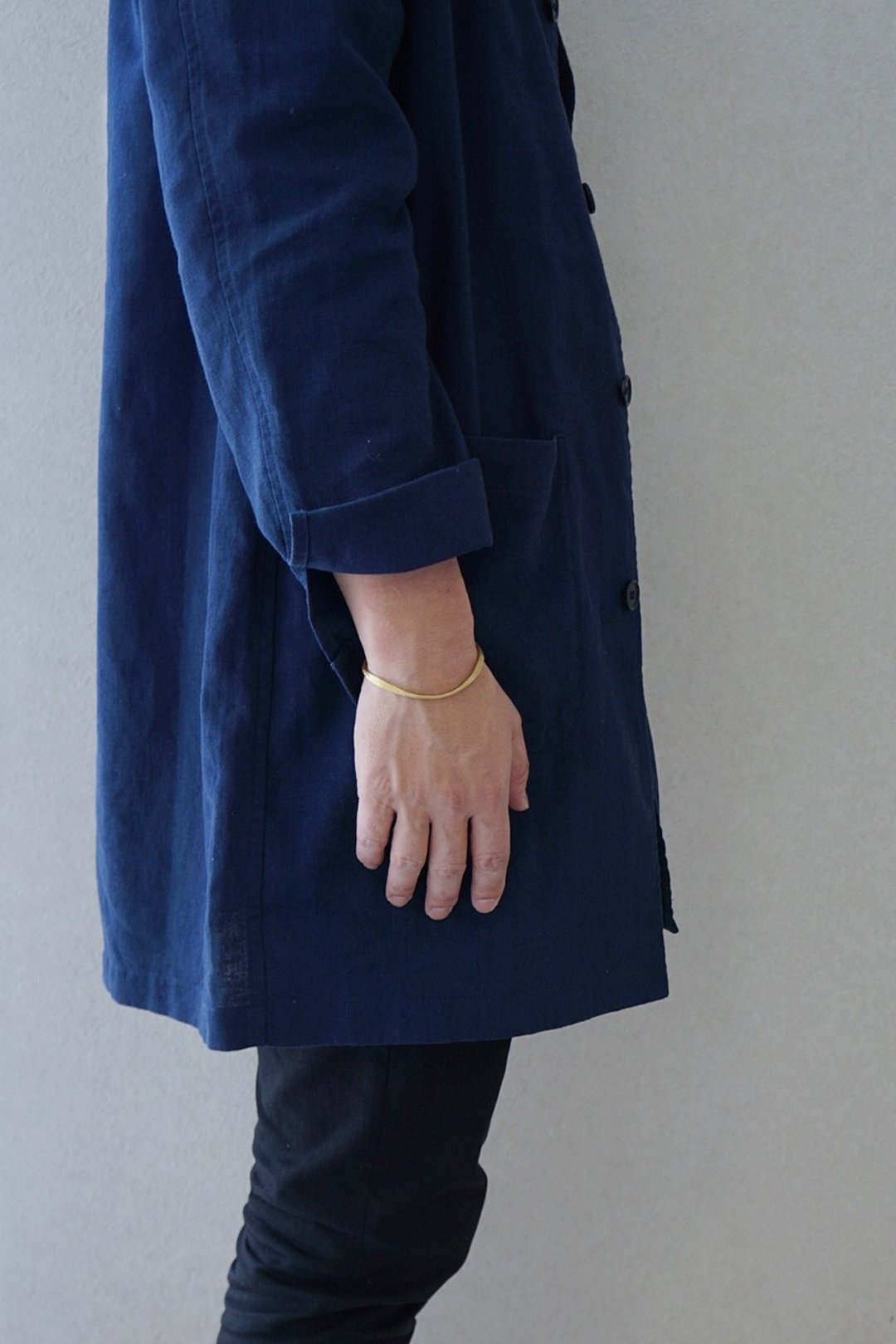 Brass bangle　Men's women's gifts - 手链/手环 - 铜/黄铜 金色