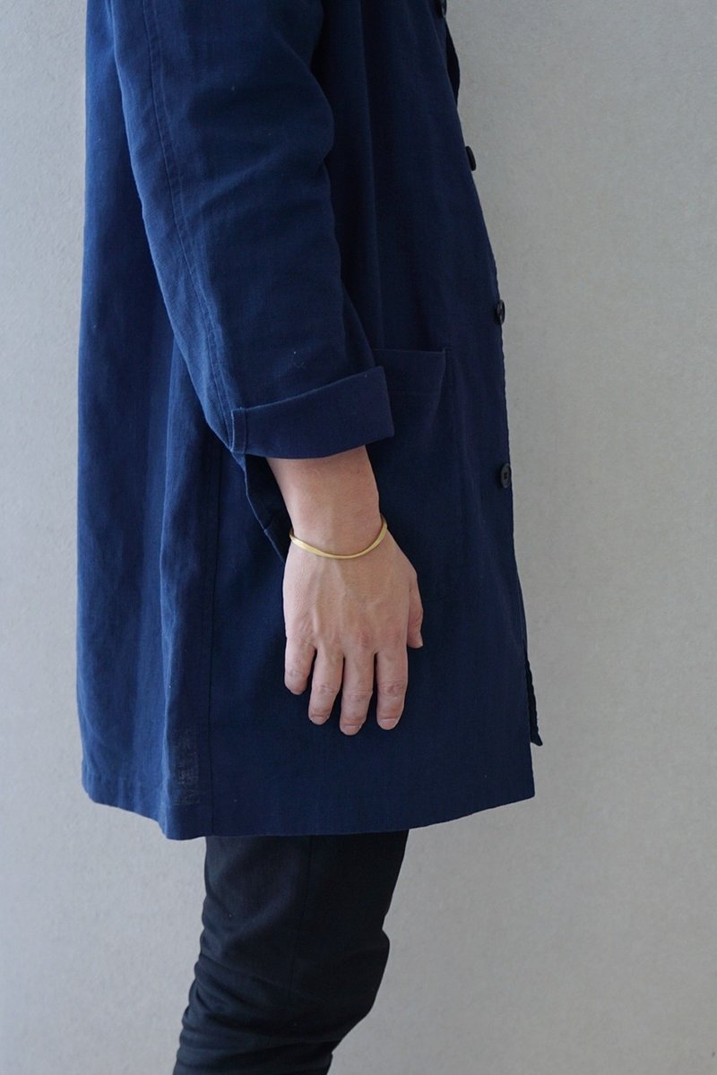 Brass bangle　Men's women's gifts - 手链/手环 - 铜/黄铜 金色