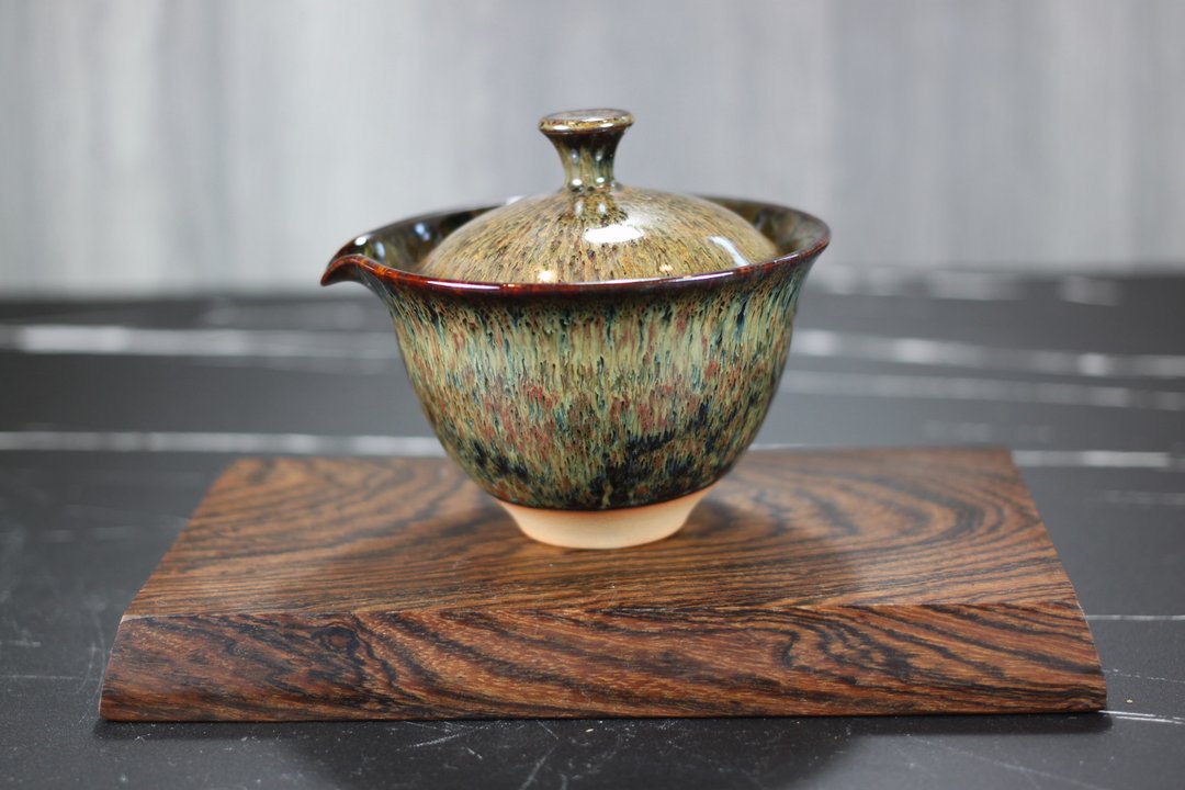 【沐春生活】秘林 天目釉 盖碗 盖杯 莺歌名家叶敏祥作品 - 茶具/茶杯 - 瓷 