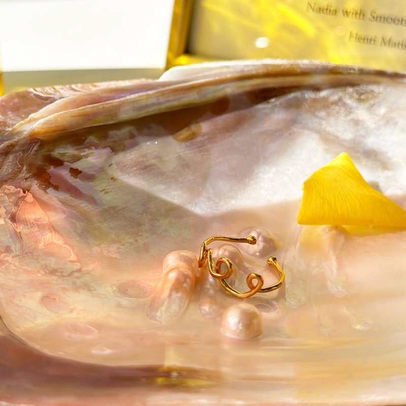 无镍18KGP耳套 金 - 耳环/耳夹 - 其他金属 金色