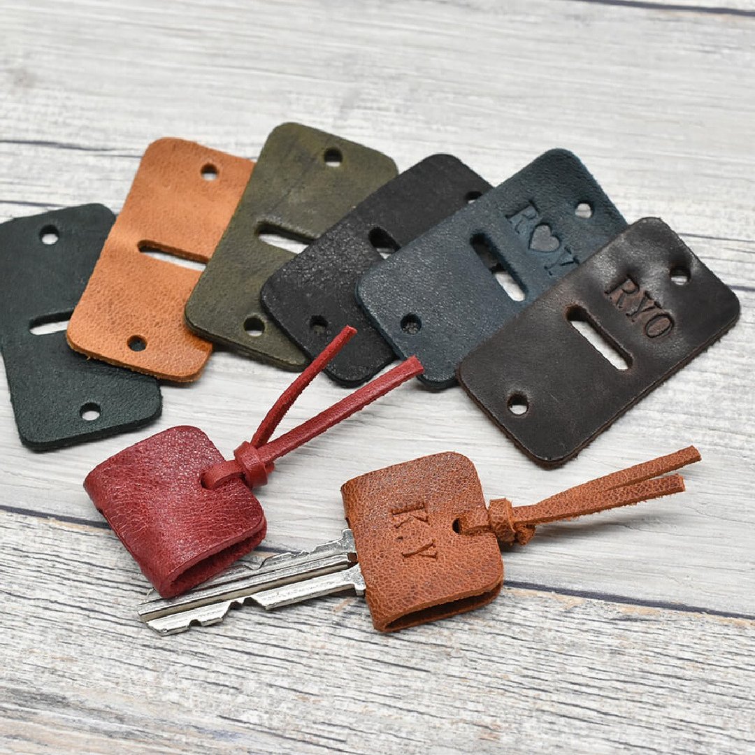 马革 钥匙套 2个组 真皮 key case 日本制 马皮 真皮 - 零钱包 - 真皮 多色