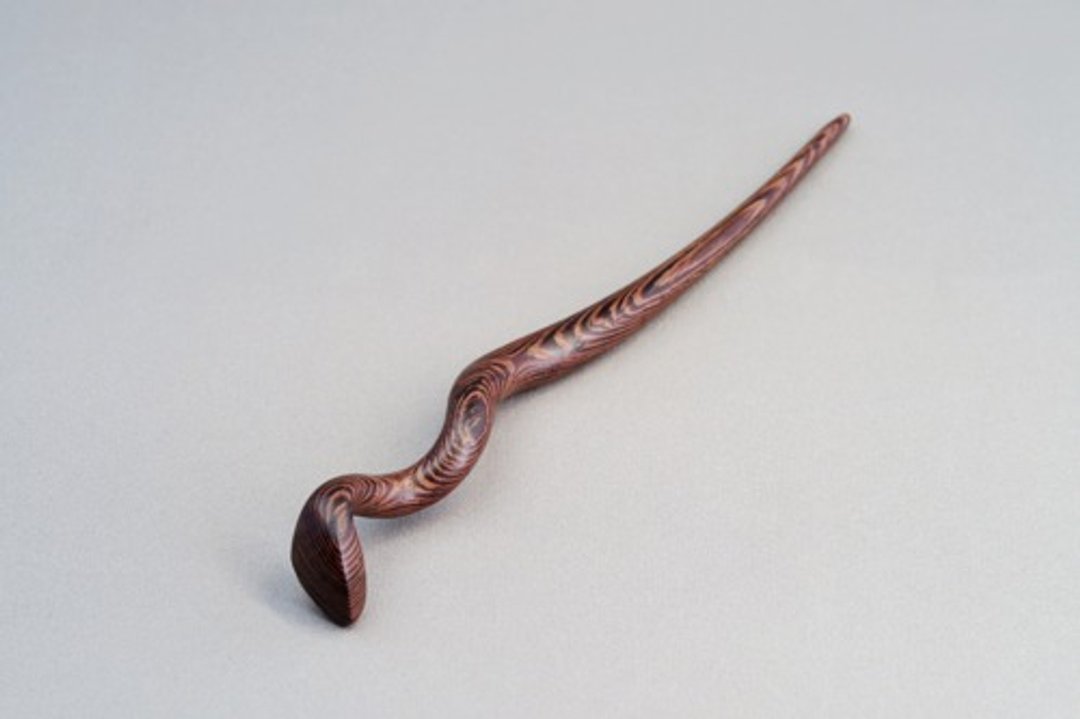 Wooden snake hairpin (M size) MTS / Senna siamea - 发饰 - 木头 