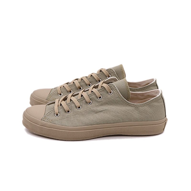 日本久留米月星职人品牌 - LOW BASKET - OLIVE - 男款休闲鞋 - 其他材质 绿色