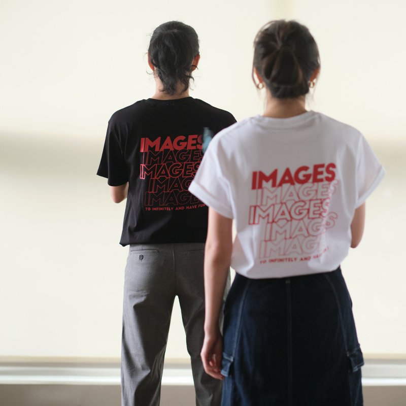 ITWO 设计款 T 恤-白色/黑色(男女同款) - 女装 T 恤 - 棉．麻 白色