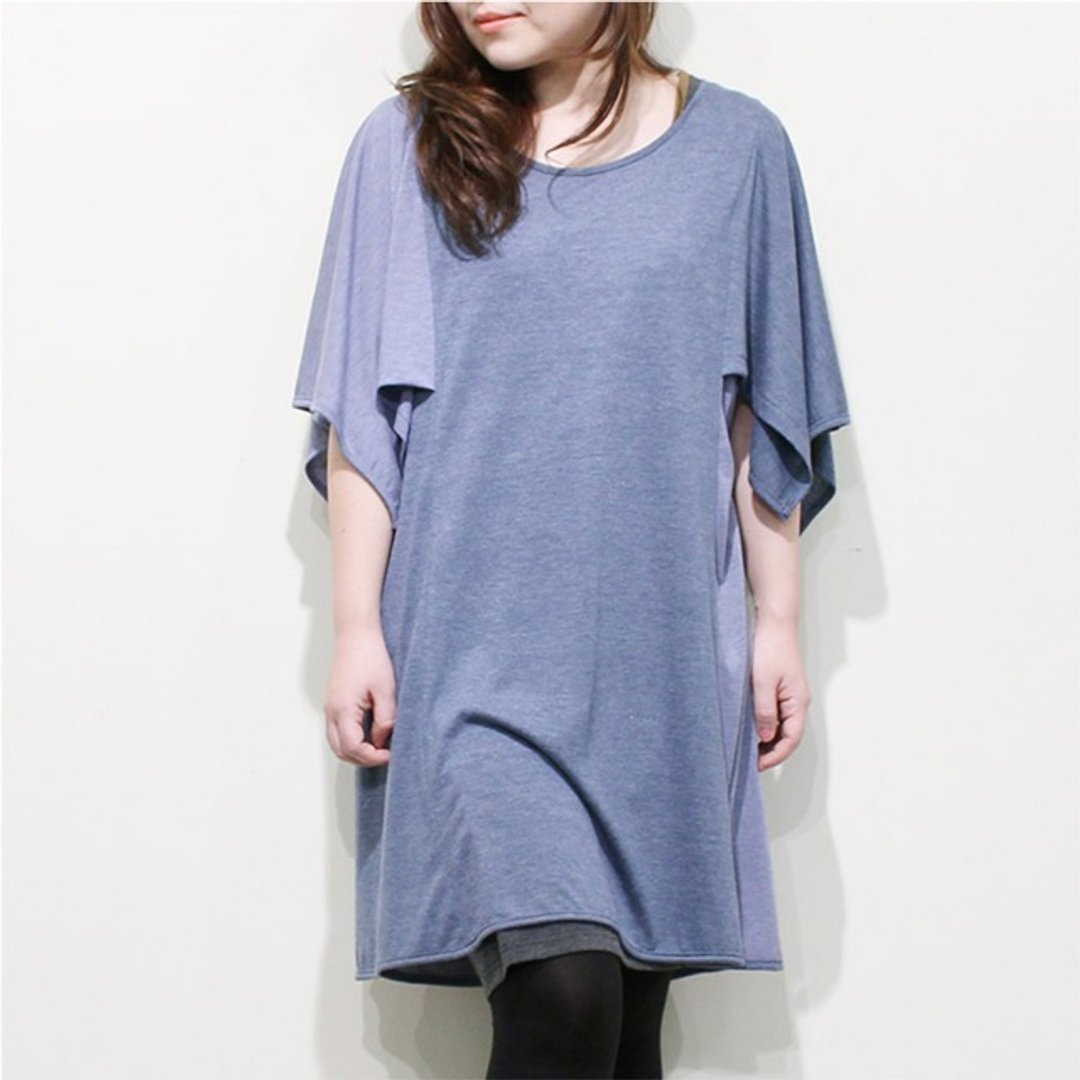  Bicolor Dress - 洋装/连衣裙 - 聚酯纤维 蓝色