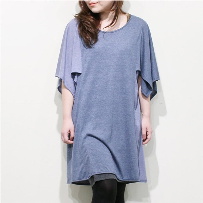  Bicolor Dress - 洋装/连衣裙 - 聚酯纤维 蓝色