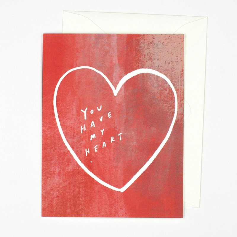 You Have My Heart - Greeting Card - 卡片/明信片 - 纸 红色
