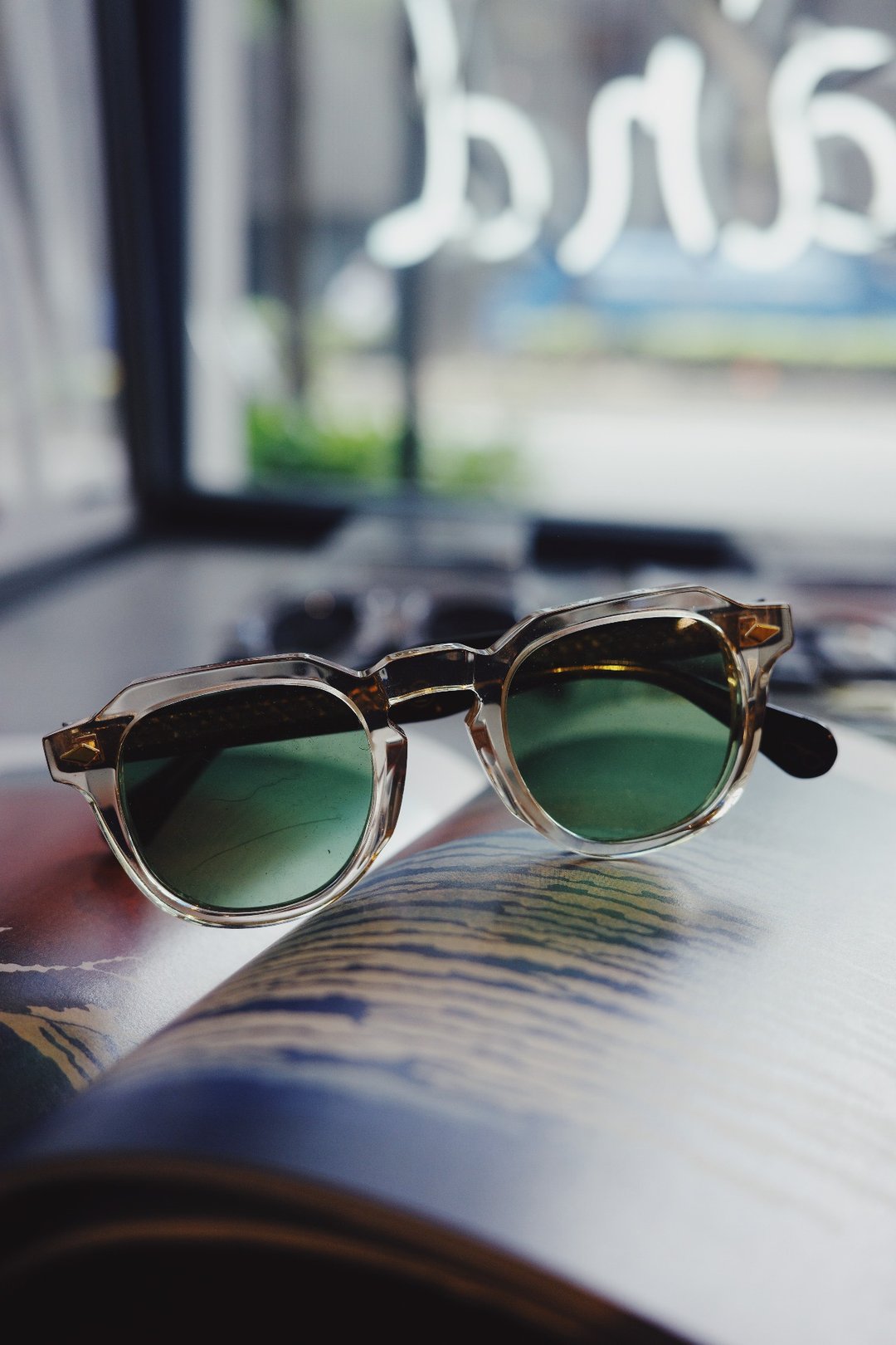 Vatic Vintage Optical Soto Champagne / Black 8mm厚切胶卷墨镜 - 眼镜/眼镜框 - 其他材质 橘色