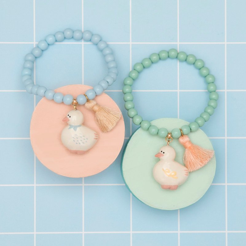 鸭子家族 粒粒 弹性手链 - 手链/手环 - 粘土 