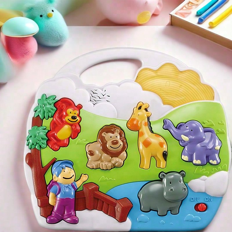 小小野生动物园 早教学习 毕业礼物 周岁礼物 生日礼物 圣诞礼盒 - 玩具/玩偶 - 塑料 红色