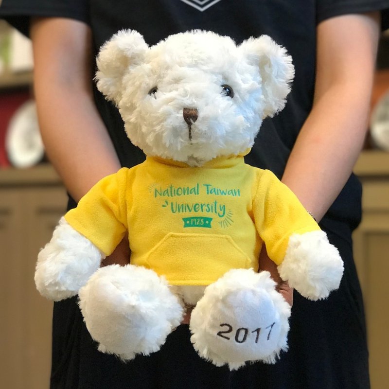 【预购】2017 NTU毕业纪念熊 白色（黄帽T） - 玩偶/公仔 - 棉．麻 
